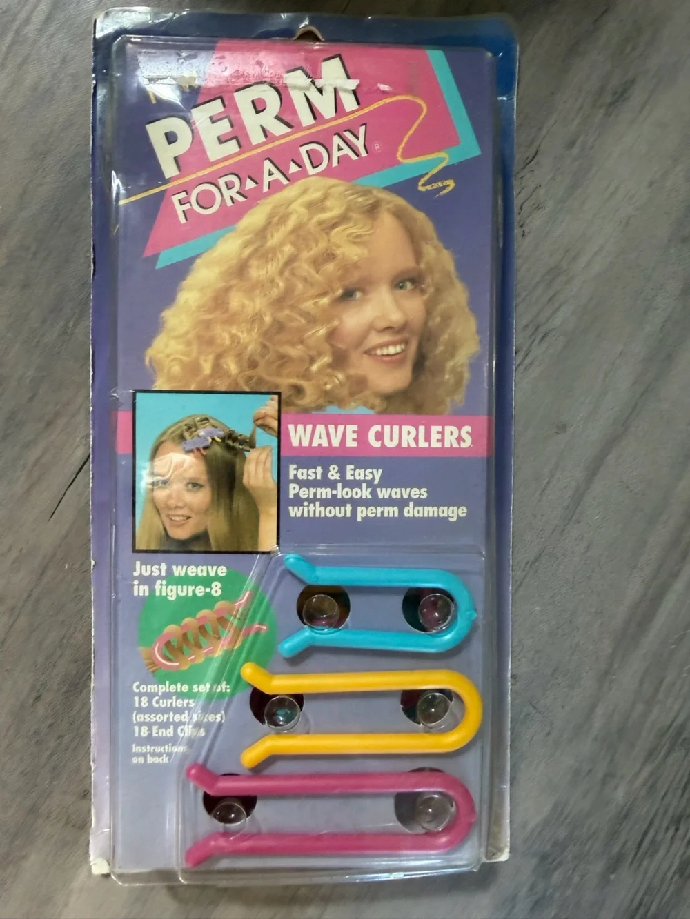 Perm For A Day Vintage Wave Curlers Hair Styling Set - New